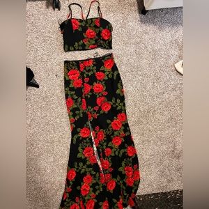 Windsor 2 piece floral gown